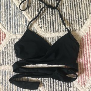 Aerie wrap halter bikini top